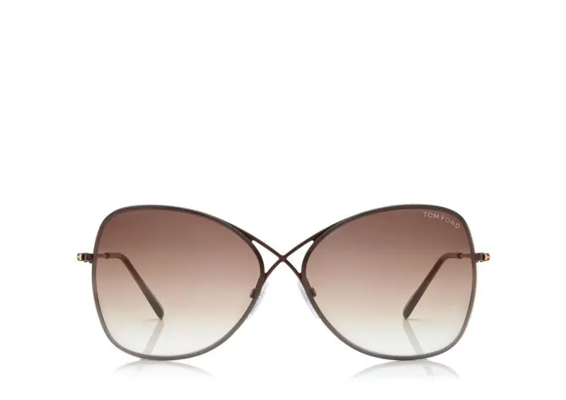 Tom Ford Colette Metal Butterfly Sunglasses DARK BROWN online