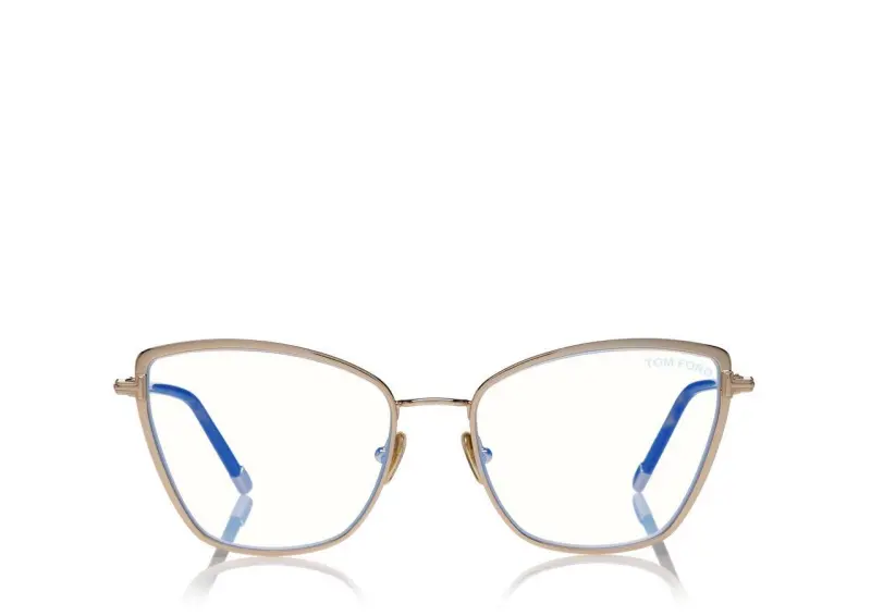 BLUE BLOCK SOFT CAT EYE OPTICALS GOLD online