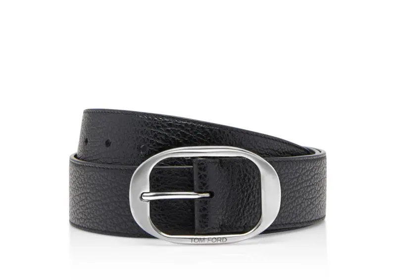 GRAIN LEATHER OVAL BELT online