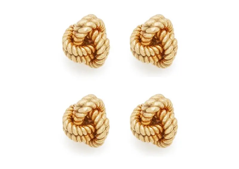 18KT YELLOW GOLD KNOT STUDS GOLD online