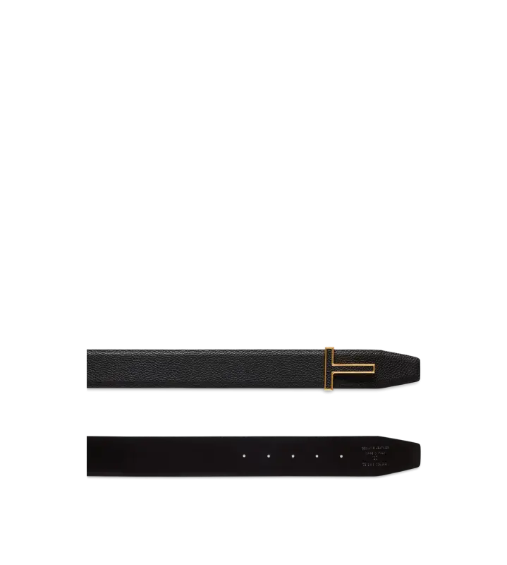 GRAIN LEATHER INSERT BUCKLE T BELT online