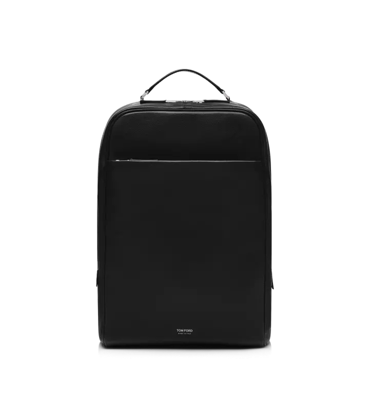 GRAIN LEATHER MINIMAL BACKPACK BLACK online