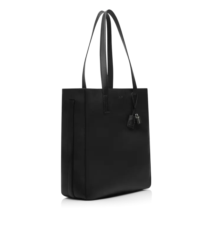NATURAL LEATHER NORTH SOUTH TOTE BLACK online