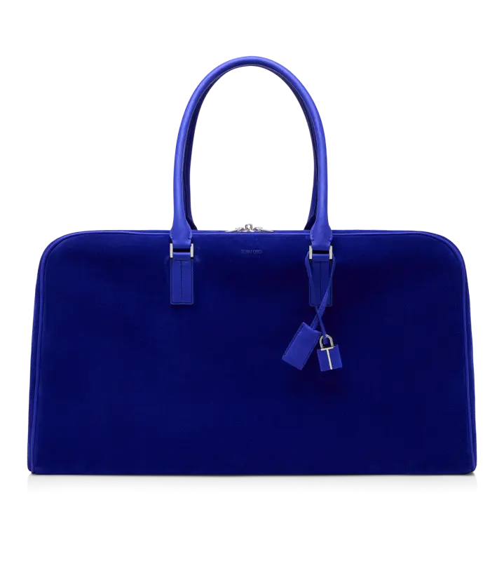 SUEDE BOWLING BAG ELECTRIC PURPLE online