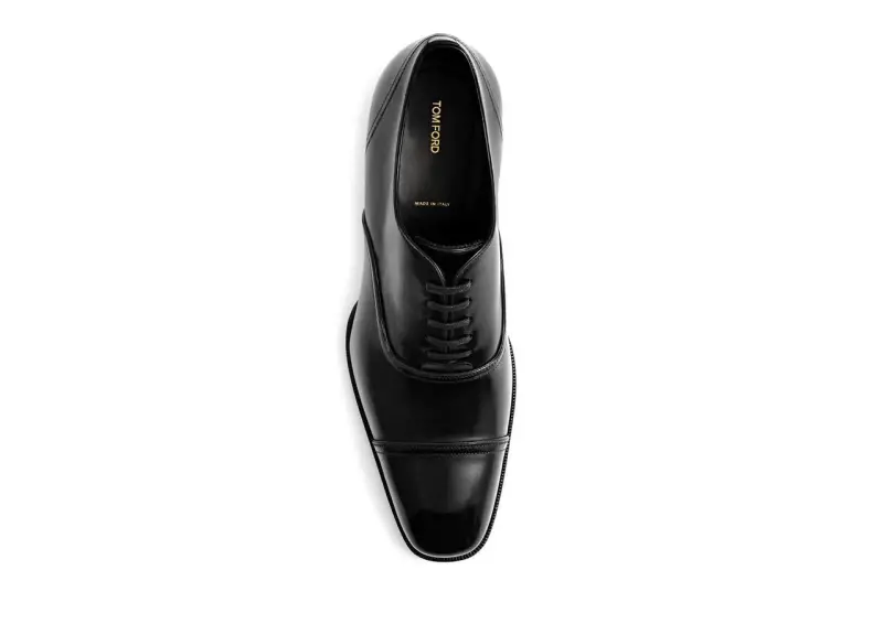 GIANNI LACE UP CAP TOE BLACK online