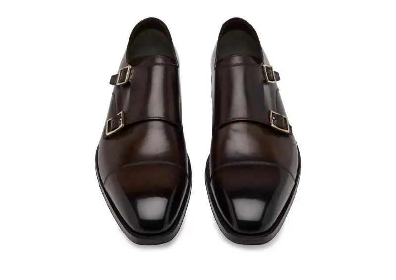 BURNISHED LEATHER ELKAN MONK STRAP BRUNO online