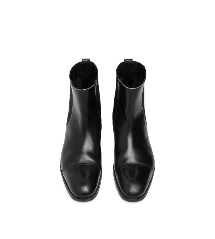 LEATHER ELKAN CHELSEA BOOT BLACK online