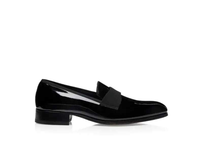 PATENT LEATHER EDGAR EVENING SLIPPER BLACK online