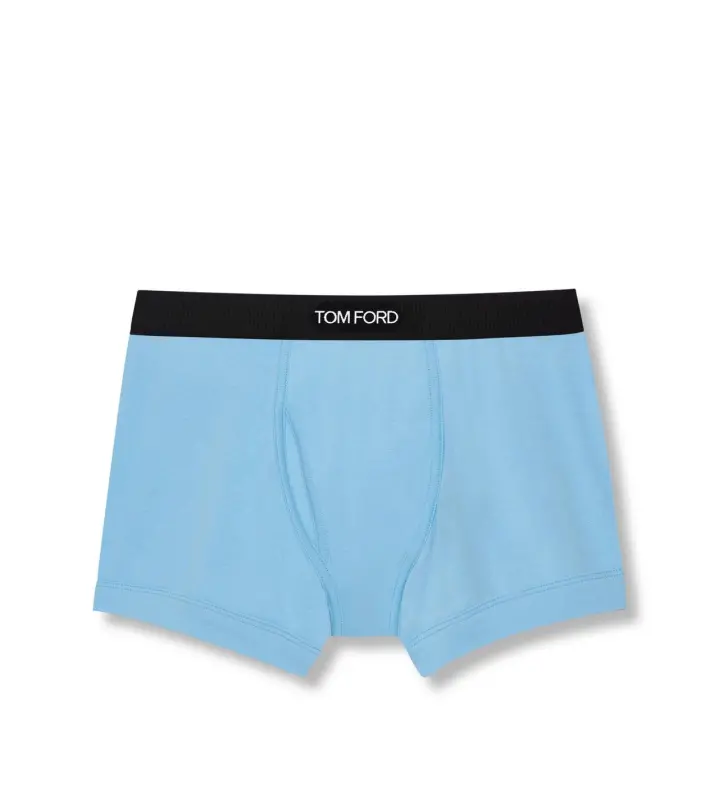 COTTON BOXER BRIEFS AQUA online