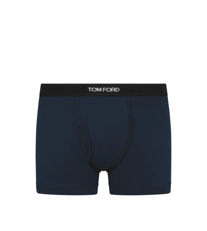 COTTON BOXER BRIEFS NAVY online