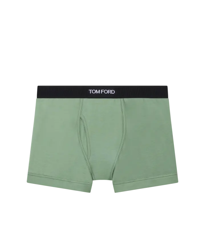 COTTON BOXER BRIEFS PALE SAGE online