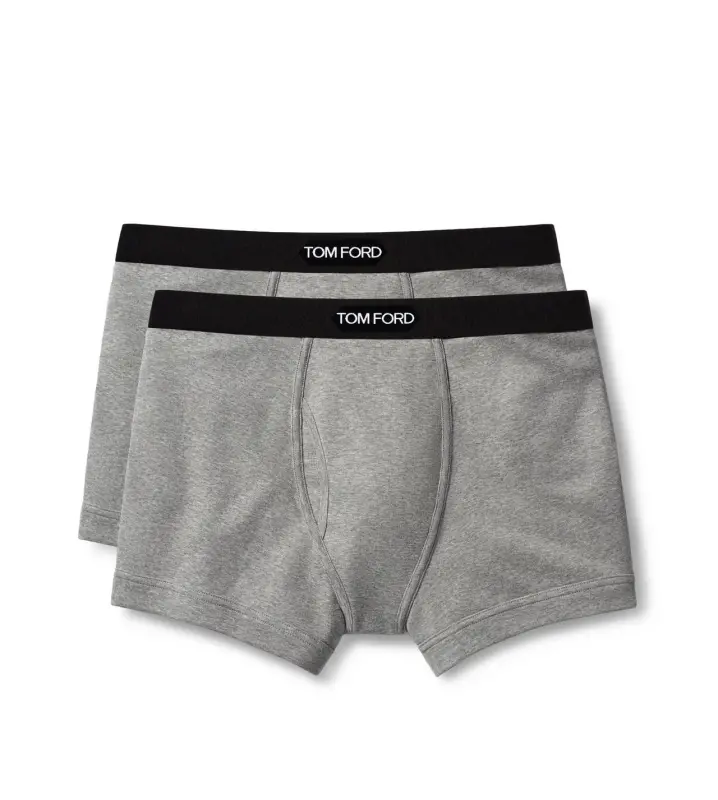 COTTON BOXER BRIEFS TWO PACK GREY online
