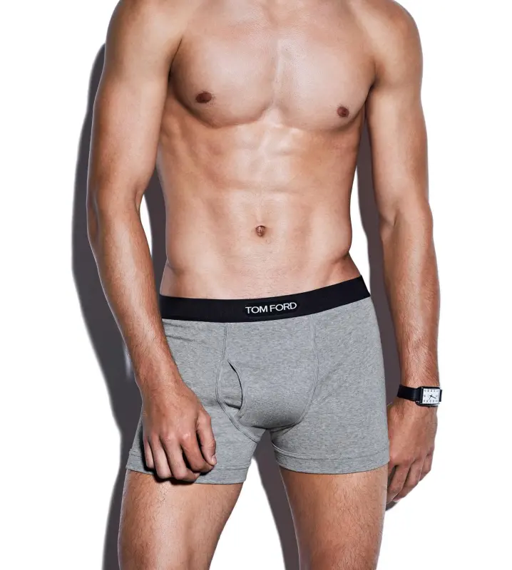 COTTON BOXER BRIEFS TWO PACK GREY online