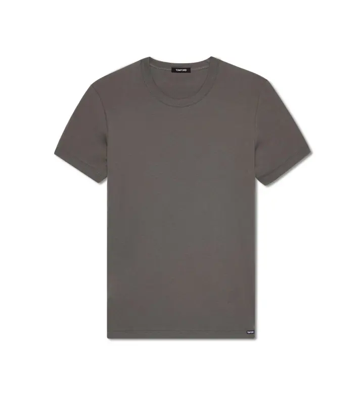COTTON CREWNECK T-SHIRT SLATE online