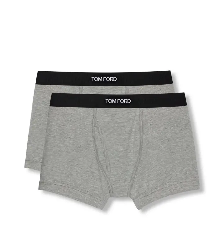 COTTON MODAL BOXER BRIEFS TWO PACK GREY online