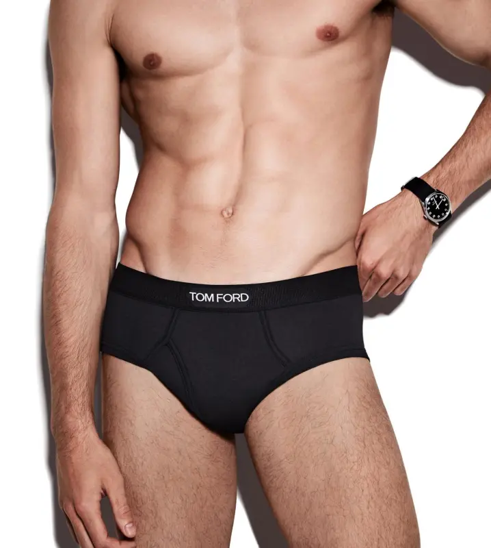COTTON MODAL BRIEFS BLACK online