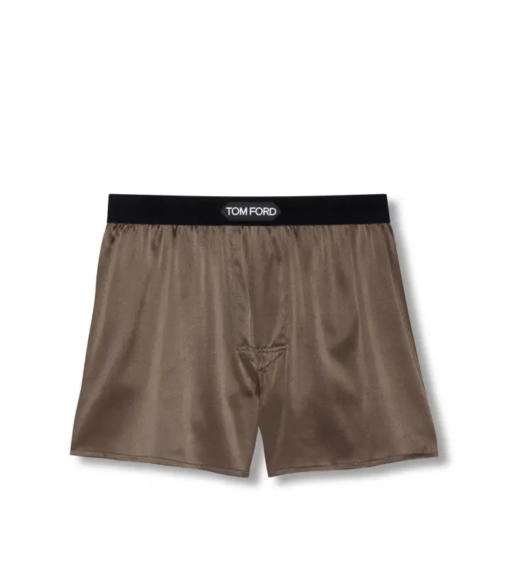 SILK BOXERS BROWN online