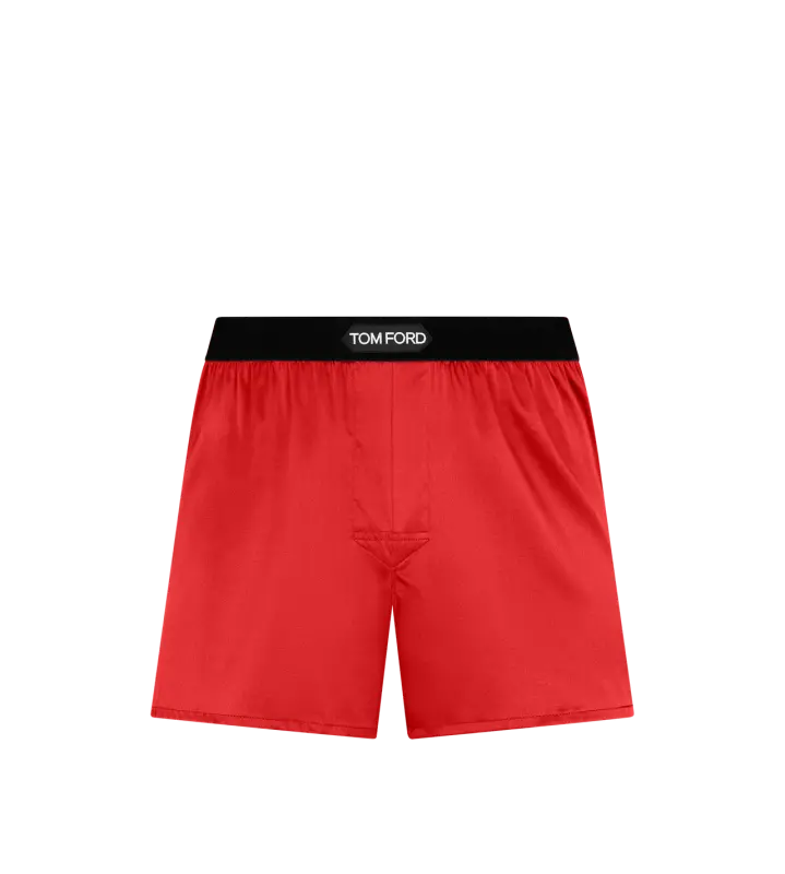 SILK BOXERS RED online
