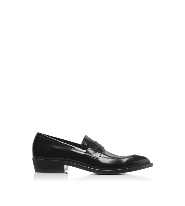 BRUSHED LEATHER EVA LOAFER BLACK online