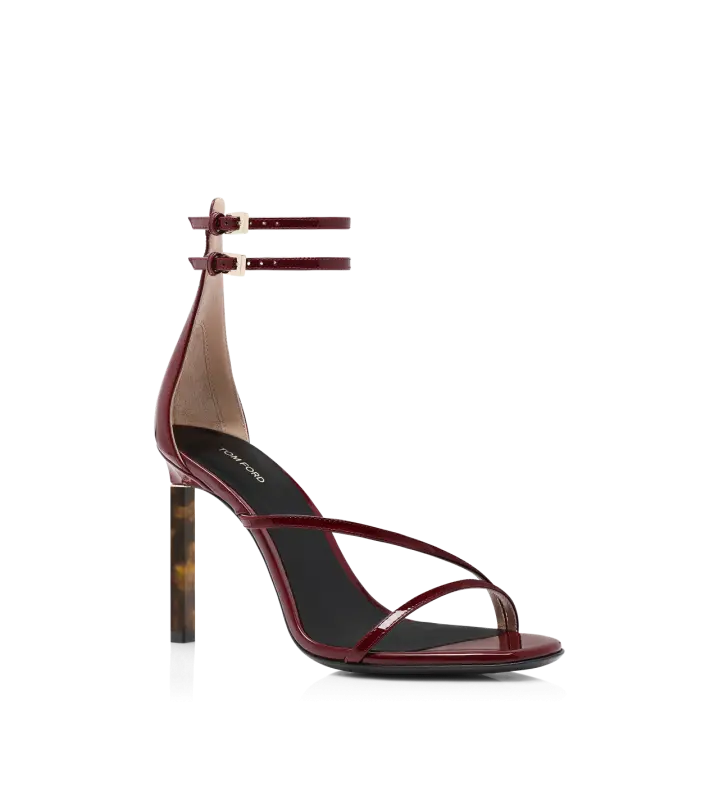 PATENT LEATHER ANKLE STRAP SANDAL online
