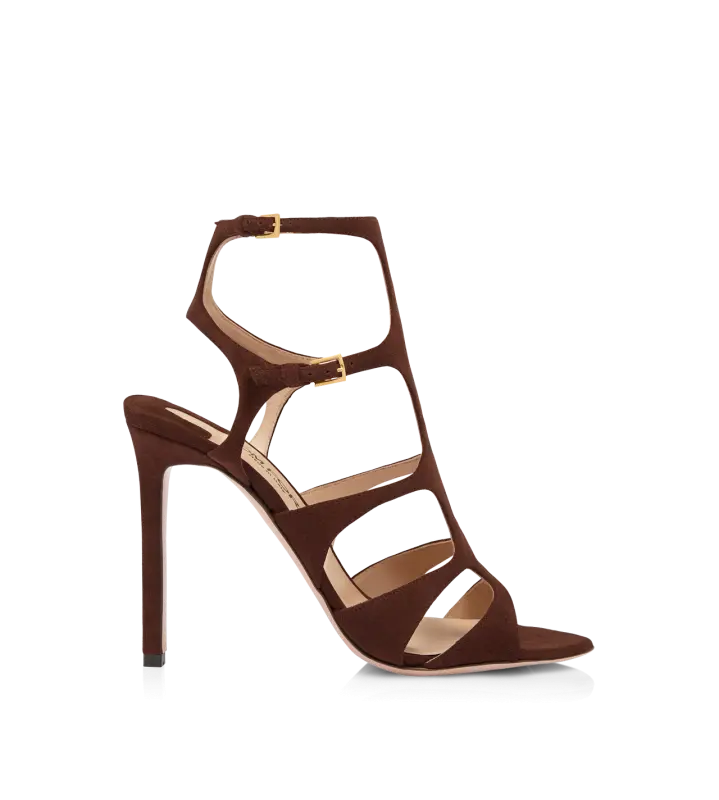 SUEDE LEATHER PARADIS SANDAL DARK WHISKY online