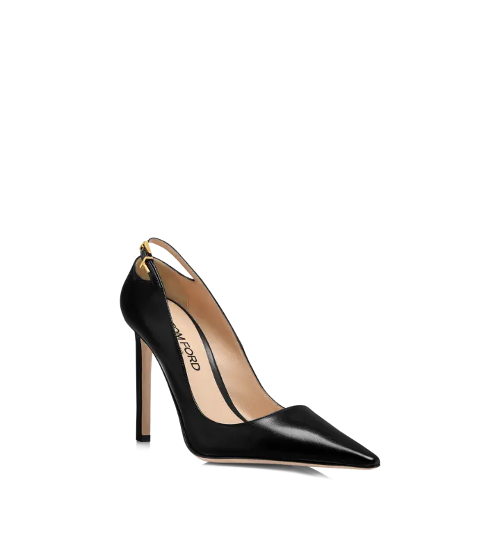 SHINY LEATHER ANGELINA PUMP BLACK online